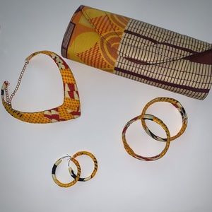 Authentic African clutch set
